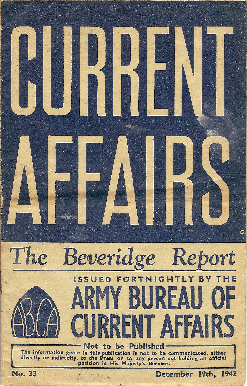 CA33_Beveridge Report front