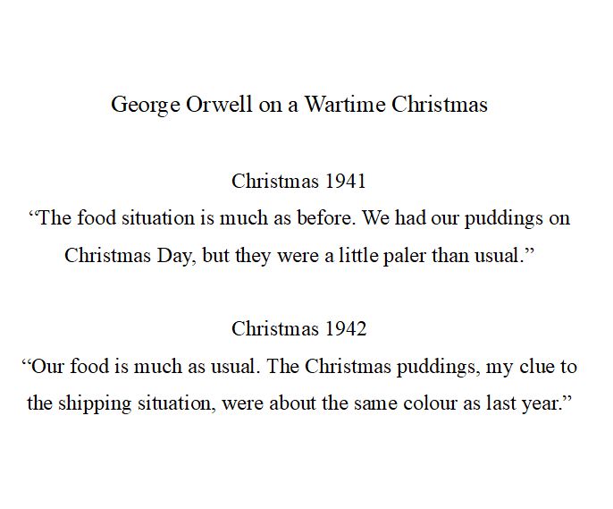 Orwell Christmas WW2
