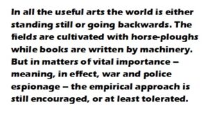 From Emmanuel Goldstein's book The Theory and Practice of Oligarchical Collectivism.